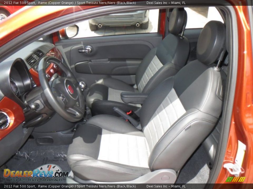 Sport Tessuto Nero/Nero (Black/Black) Interior - 2012 Fiat 500 Sport Photo #9