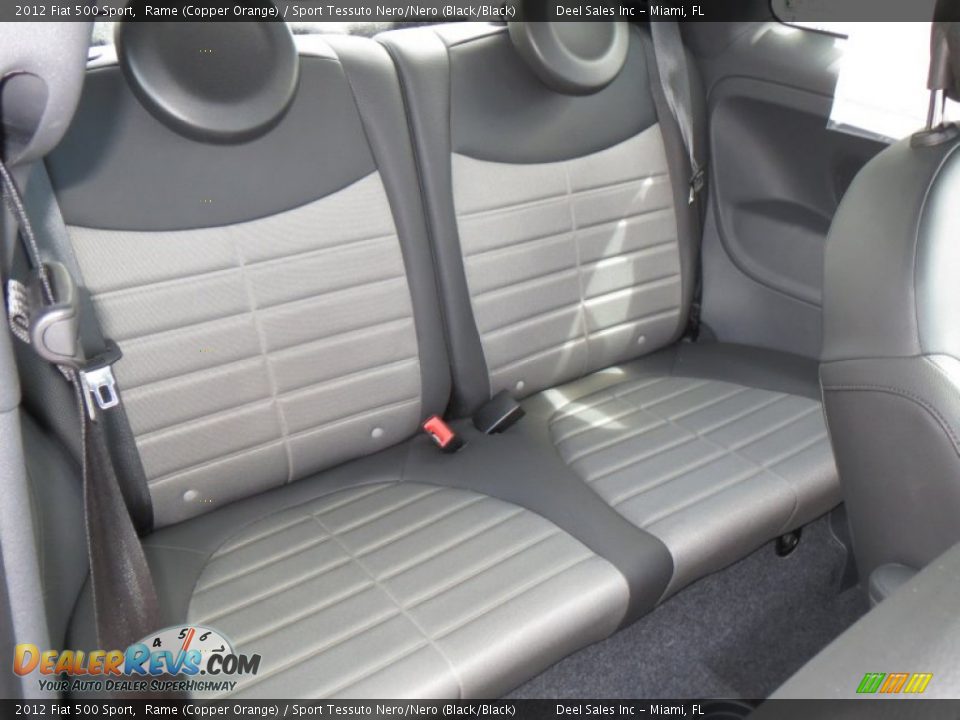 Rear Seat of 2012 Fiat 500 Sport Photo #11