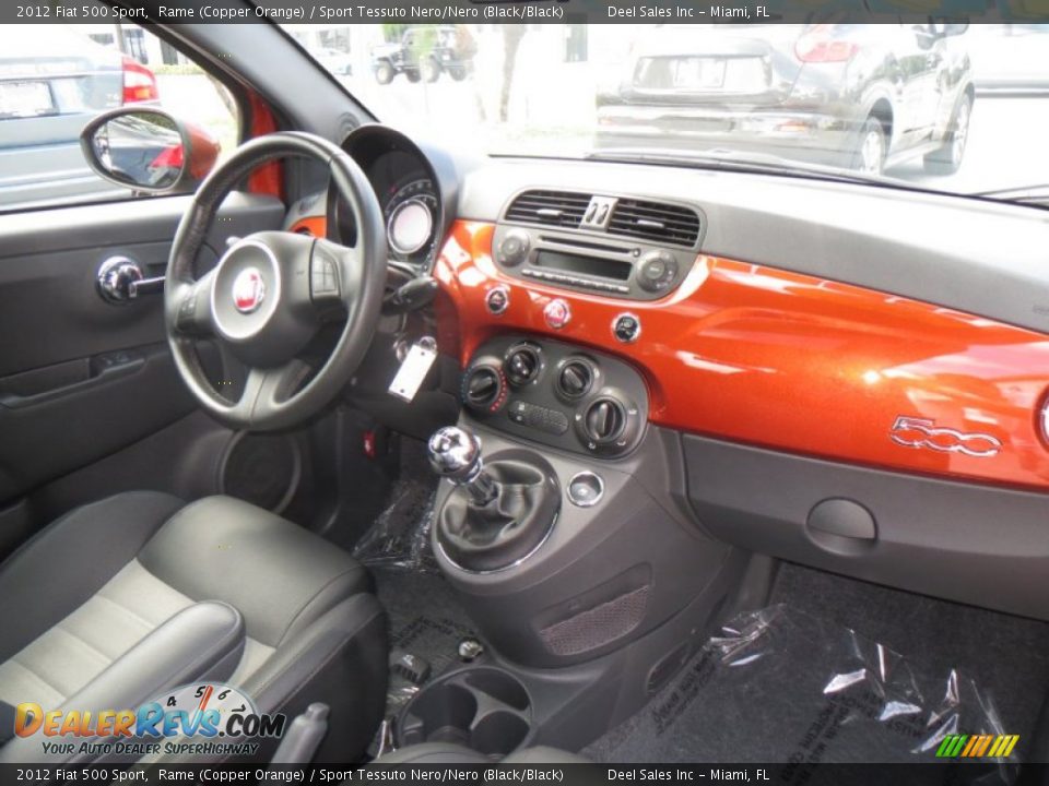 Dashboard of 2012 Fiat 500 Sport Photo #12