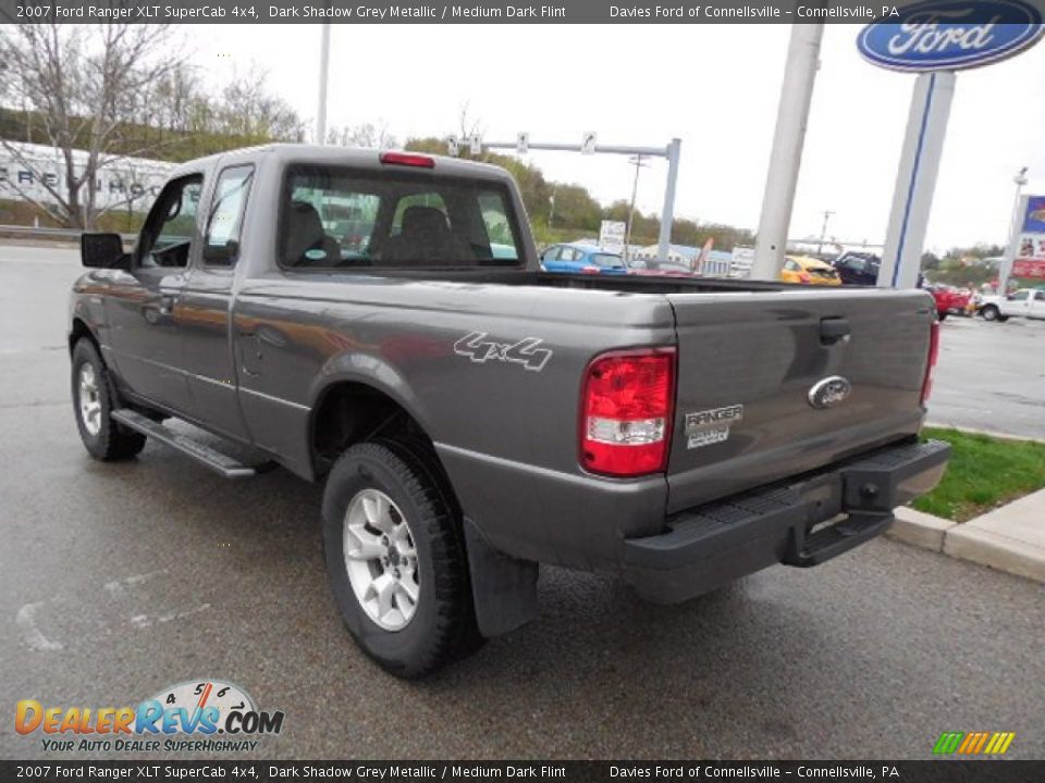 2007 Ford Ranger XLT SuperCab 4x4 Dark Shadow Grey Metallic / Medium Dark Flint Photo #3