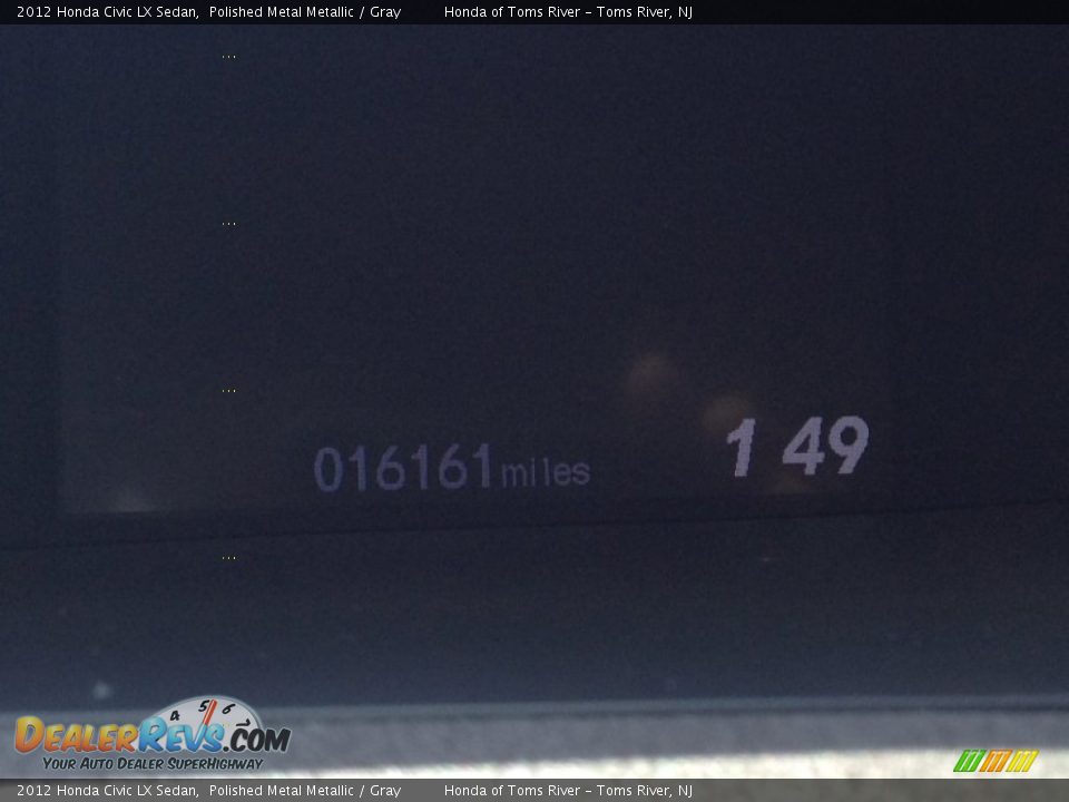 2012 Honda Civic LX Sedan Polished Metal Metallic / Gray Photo #15