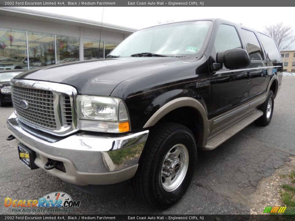 2002 Ford Excursion Limited 4x4 Black / Medium Parchment Photo #3