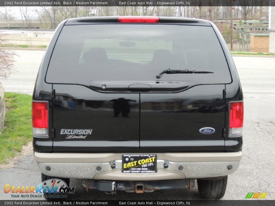2002 Ford Excursion Limited 4x4 Black / Medium Parchment Photo #5
