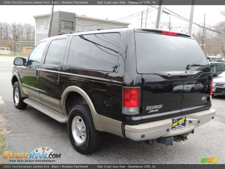 2002 Ford Excursion Limited 4x4 Black / Medium Parchment Photo #7