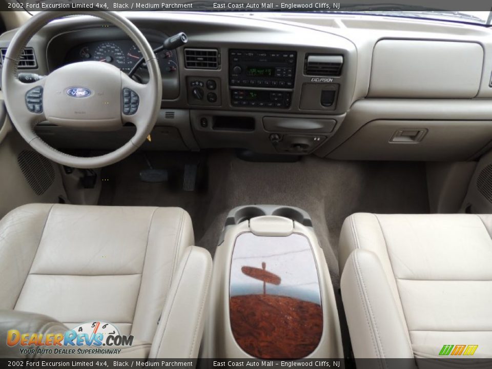 2002 Ford Excursion Limited 4x4 Black / Medium Parchment Photo #10