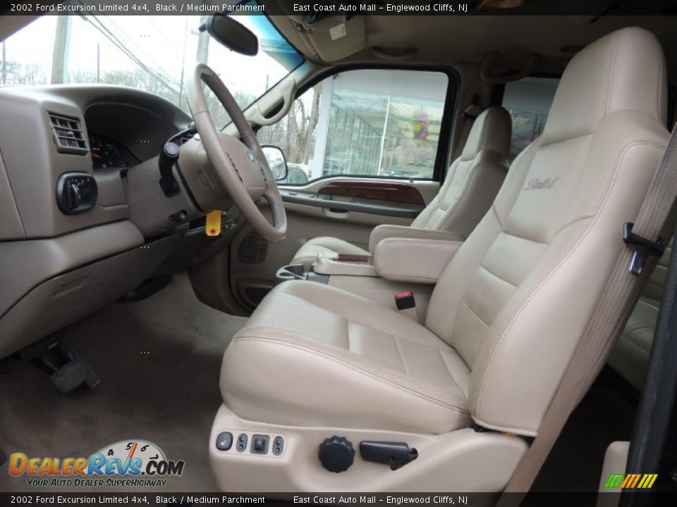 2002 Ford Excursion Limited 4x4 Black / Medium Parchment Photo #16