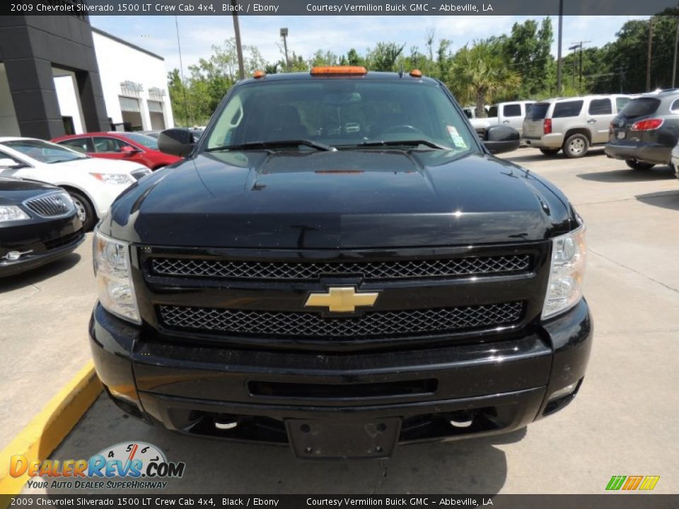 2009 Chevrolet Silverado 1500 LT Crew Cab 4x4 Black / Ebony Photo #3