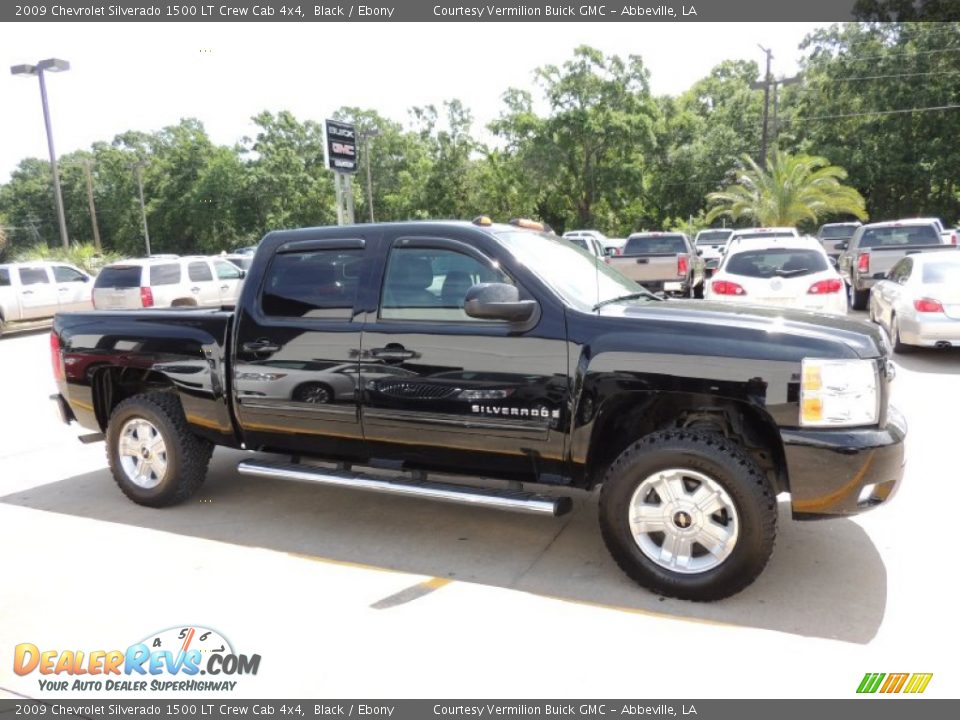 2009 Chevrolet Silverado 1500 LT Crew Cab 4x4 Black / Ebony Photo #4