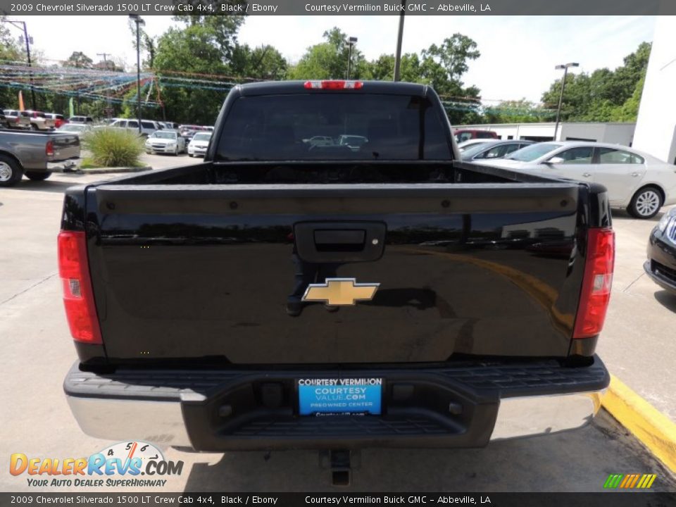 2009 Chevrolet Silverado 1500 LT Crew Cab 4x4 Black / Ebony Photo #5