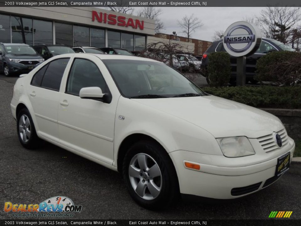 2003 Volkswagen Jetta GLS Sedan Campanella White / Black Photo #1