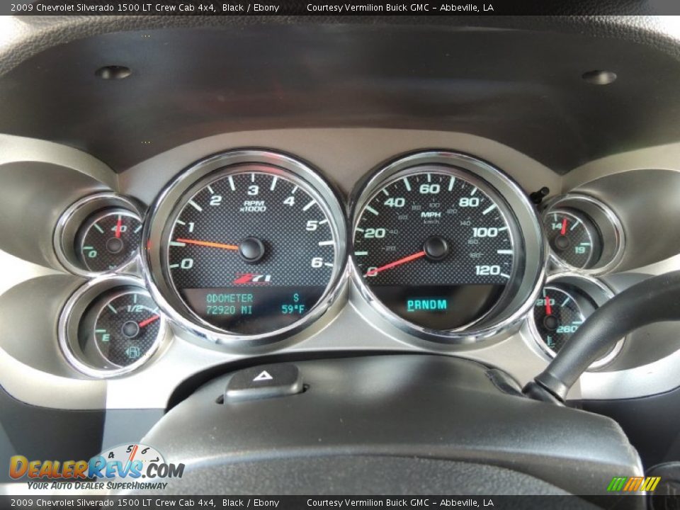2009 Chevrolet Silverado 1500 LT Crew Cab 4x4 Black / Ebony Photo #11