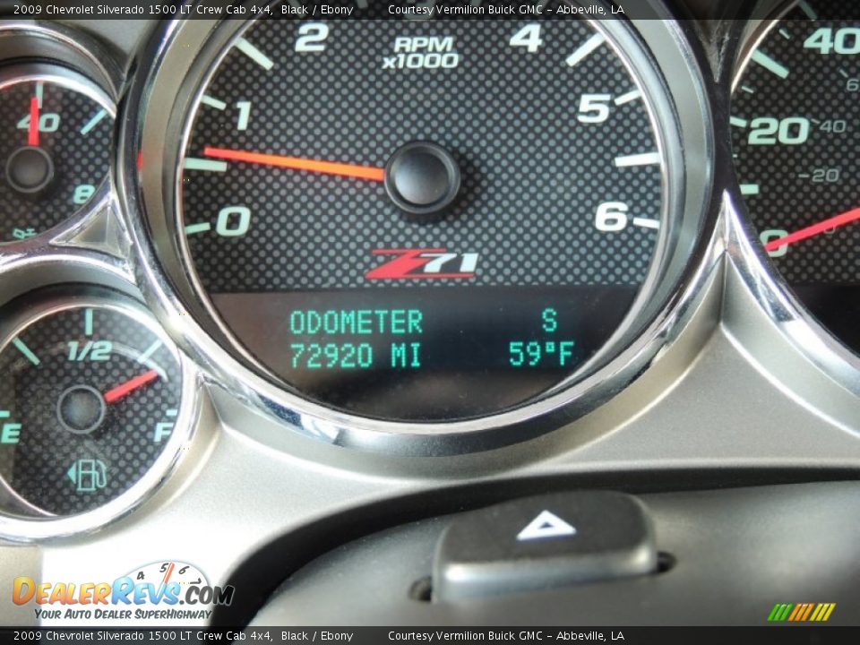 2009 Chevrolet Silverado 1500 LT Crew Cab 4x4 Black / Ebony Photo #12