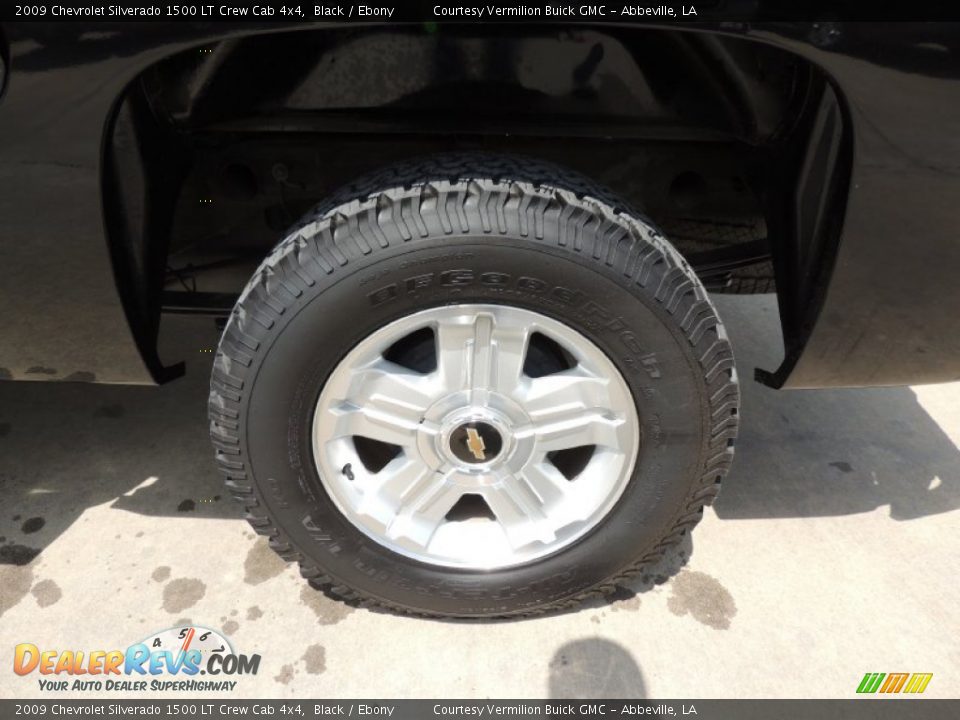 2009 Chevrolet Silverado 1500 LT Crew Cab 4x4 Black / Ebony Photo #17