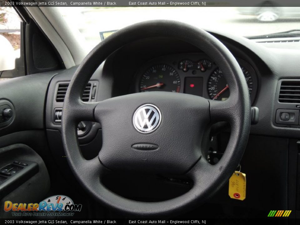2003 Volkswagen Jetta GLS Sedan Campanella White / Black Photo #13