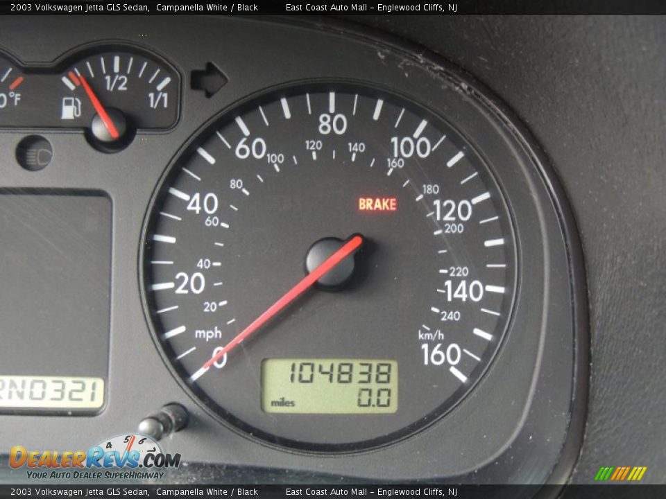 2003 Volkswagen Jetta GLS Sedan Campanella White / Black Photo #14