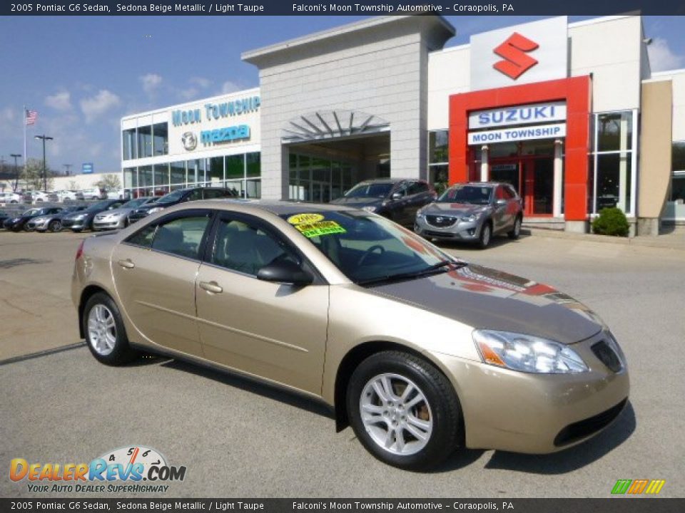 2005 Pontiac G6 Sedan Sedona Beige Metallic / Light Taupe Photo #1