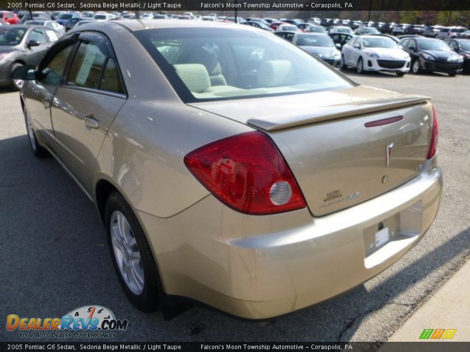 2005 Pontiac G6 Sedan Sedona Beige Metallic / Light Taupe Photo #5