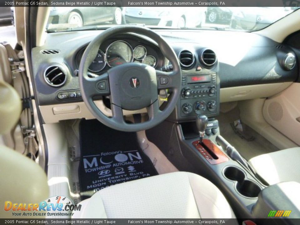 2005 Pontiac G6 Sedan Sedona Beige Metallic / Light Taupe Photo #17