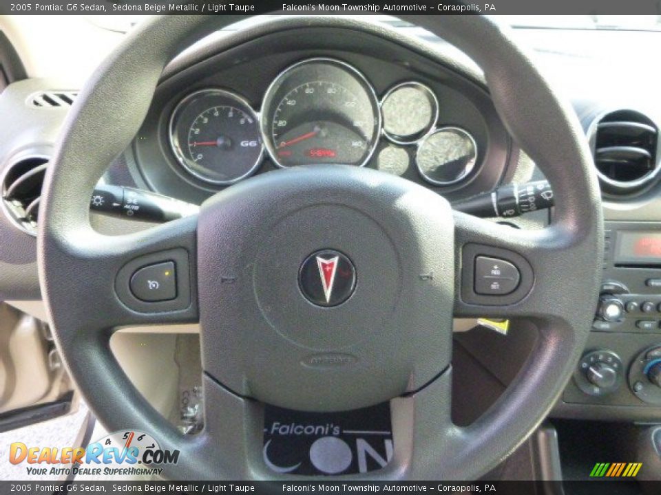 2005 Pontiac G6 Sedan Sedona Beige Metallic / Light Taupe Photo #22