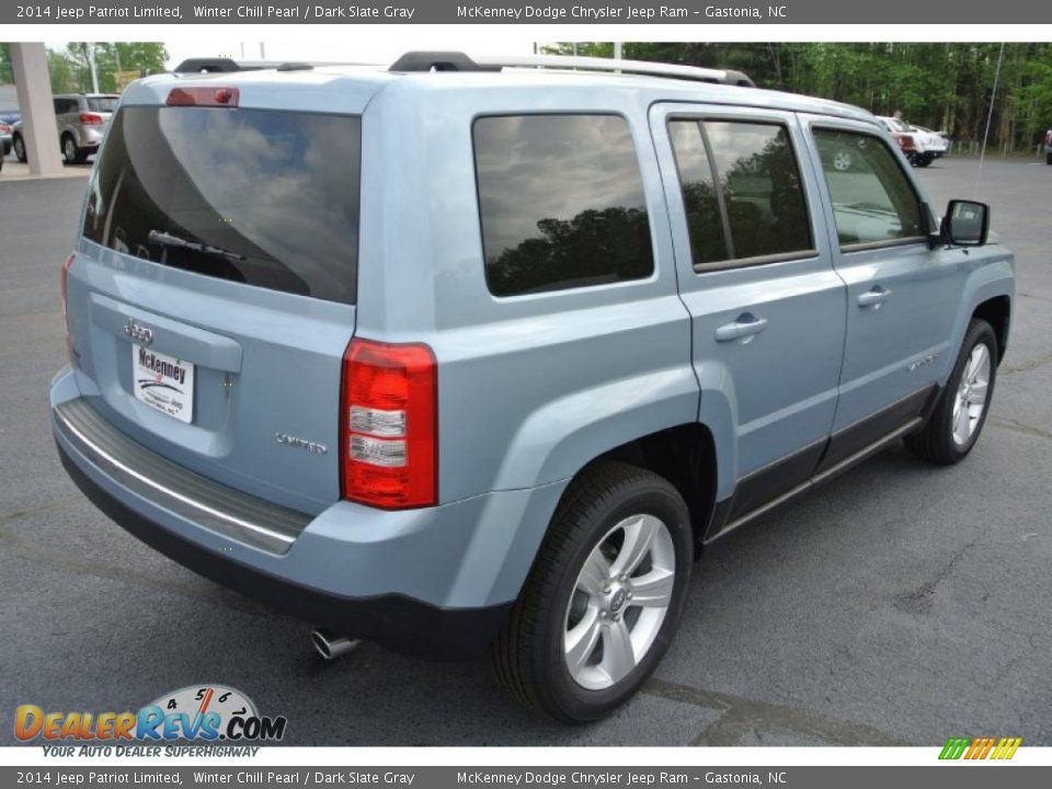 2014 Jeep Patriot Limited Winter Chill Pearl / Dark Slate Gray Photo #5