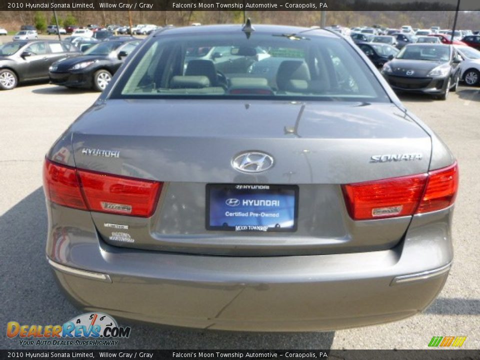 2010 Hyundai Sonata Limited Willow Gray / Gray Photo #3