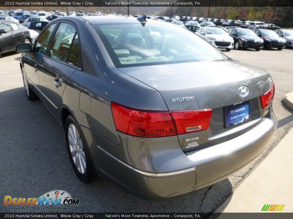 2010 Hyundai Sonata Limited Willow Gray / Gray Photo #4