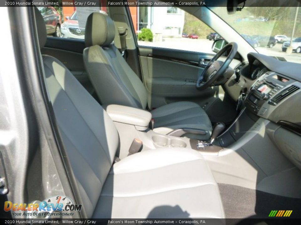 2010 Hyundai Sonata Limited Willow Gray / Gray Photo #10