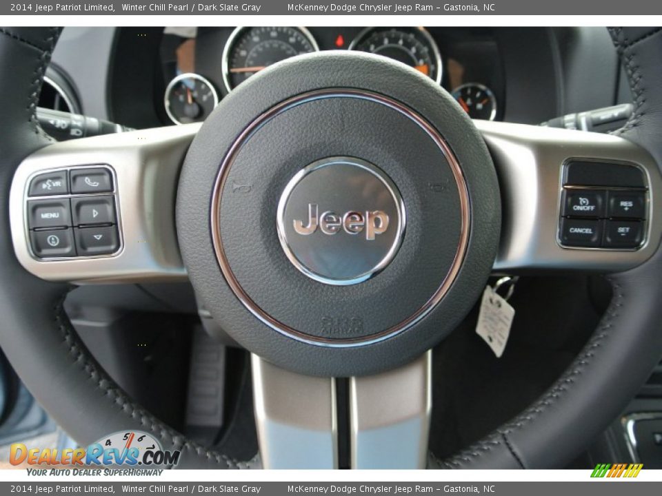 2014 Jeep Patriot Limited Winter Chill Pearl / Dark Slate Gray Photo #14