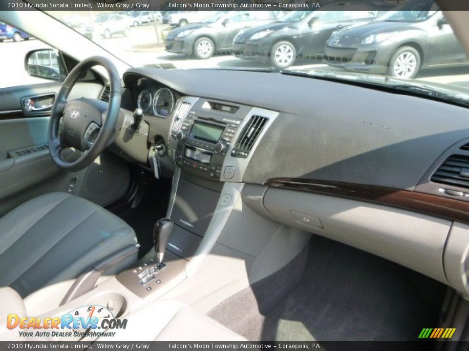 2010 Hyundai Sonata Limited Willow Gray / Gray Photo #11