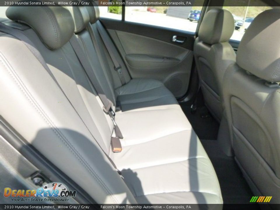 2010 Hyundai Sonata Limited Willow Gray / Gray Photo #13