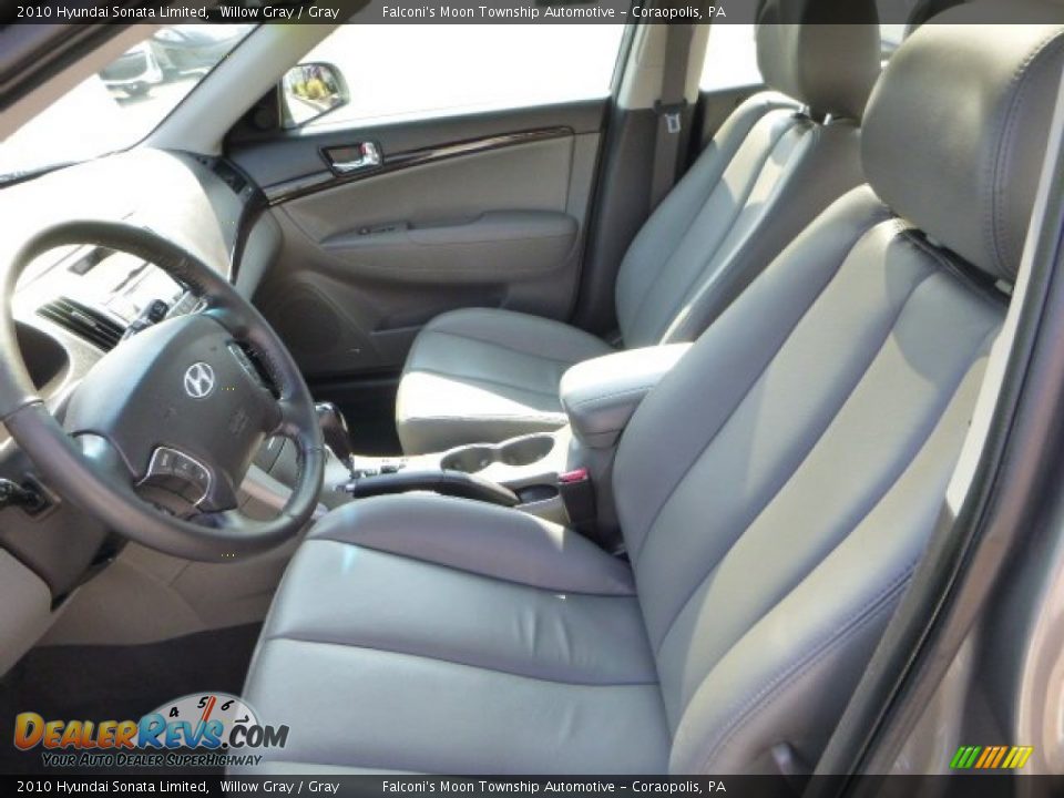 2010 Hyundai Sonata Limited Willow Gray / Gray Photo #14