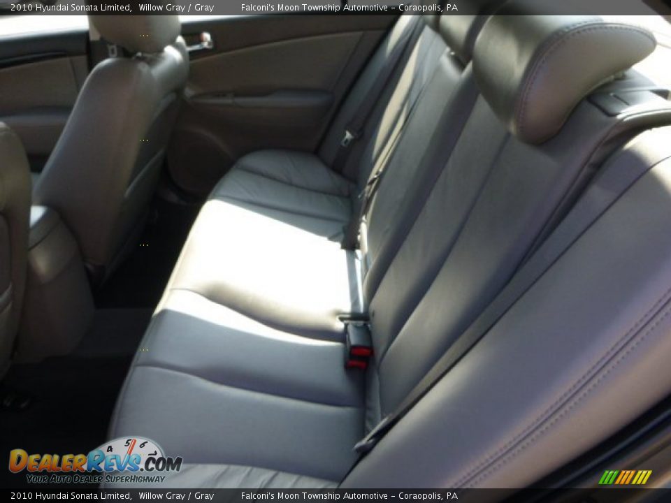 2010 Hyundai Sonata Limited Willow Gray / Gray Photo #15