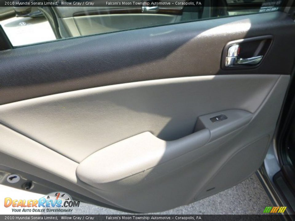 2010 Hyundai Sonata Limited Willow Gray / Gray Photo #17