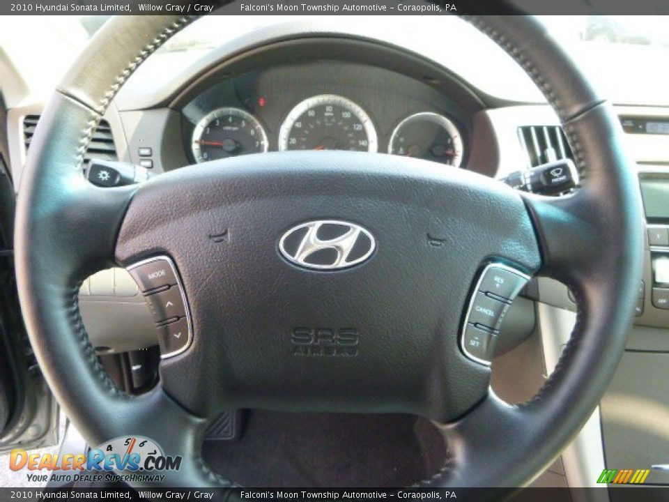 2010 Hyundai Sonata Limited Willow Gray / Gray Photo #22