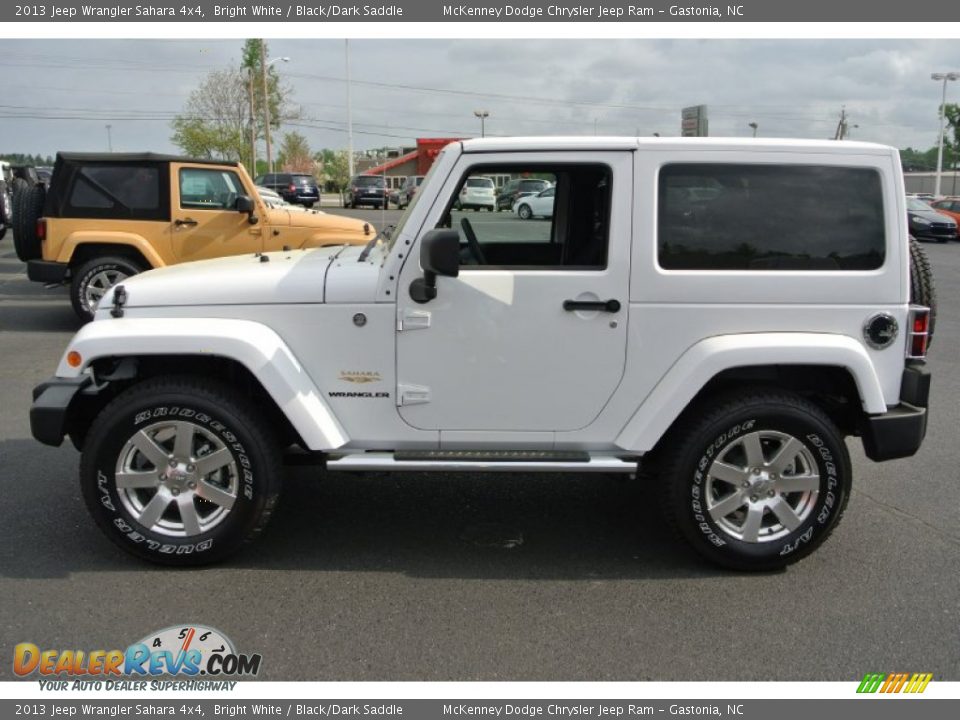 Bright White 2013 Jeep Wrangler Sahara 4x4 Photo #3