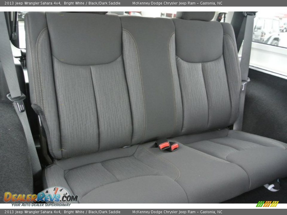Rear Seat of 2013 Jeep Wrangler Sahara 4x4 Photo #19