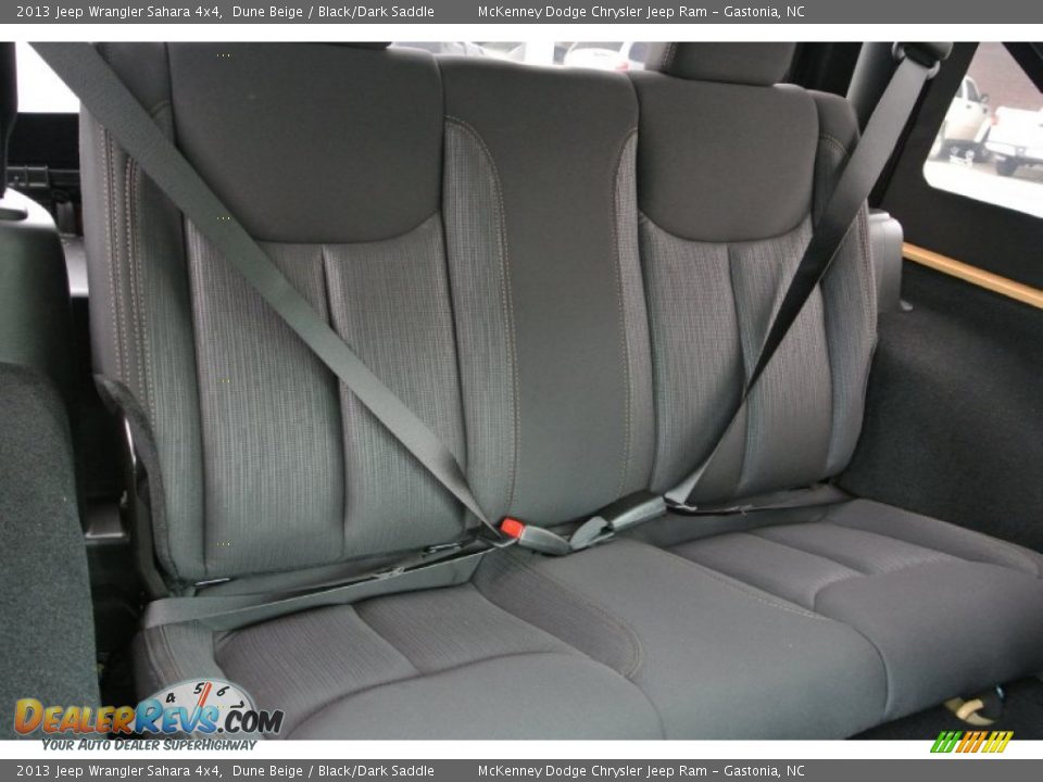 Rear Seat of 2013 Jeep Wrangler Sahara 4x4 Photo #20