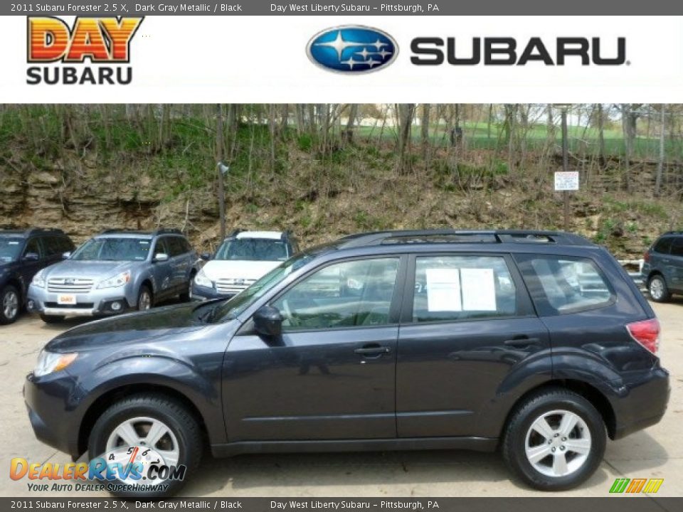 2011 Subaru Forester 2.5 X Dark Gray Metallic / Black Photo #1