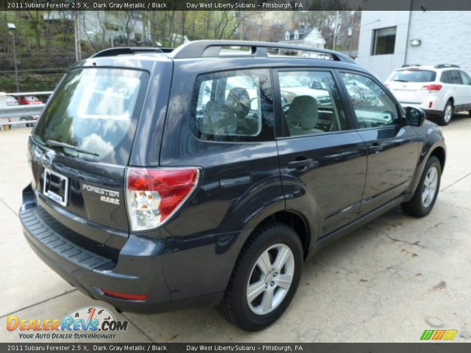 2011 Subaru Forester 2.5 X Dark Gray Metallic / Black Photo #4