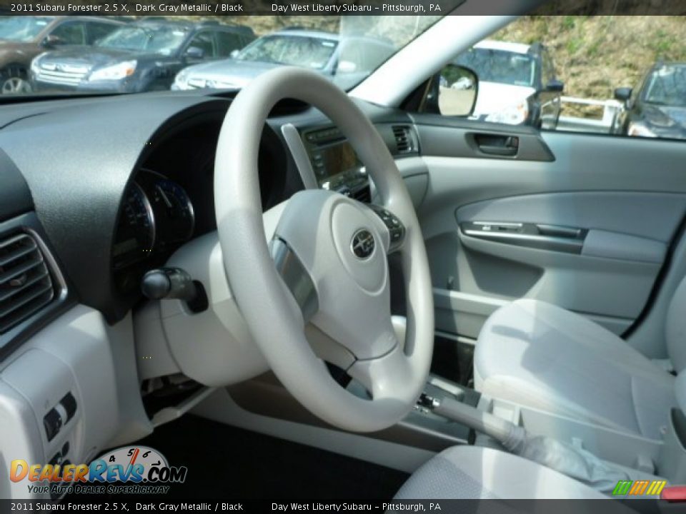 2011 Subaru Forester 2.5 X Dark Gray Metallic / Black Photo #15