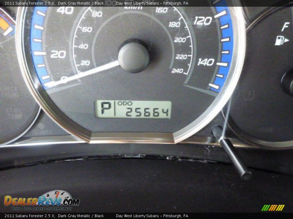 2011 Subaru Forester 2.5 X Dark Gray Metallic / Black Photo #20