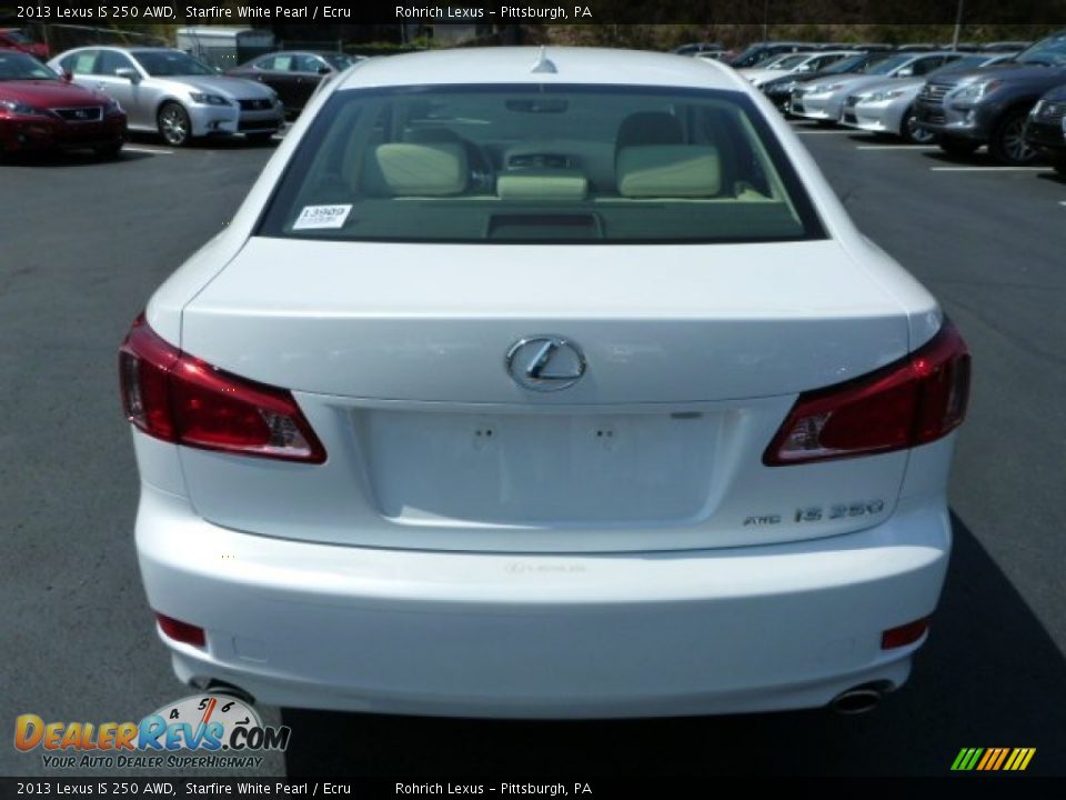 2013 Lexus IS 250 AWD Starfire White Pearl / Ecru Photo #3