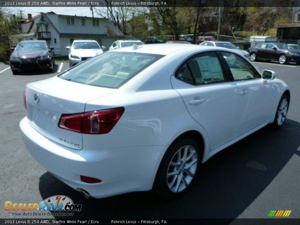 2013 Lexus IS 250 AWD Starfire White Pearl / Ecru Photo #4