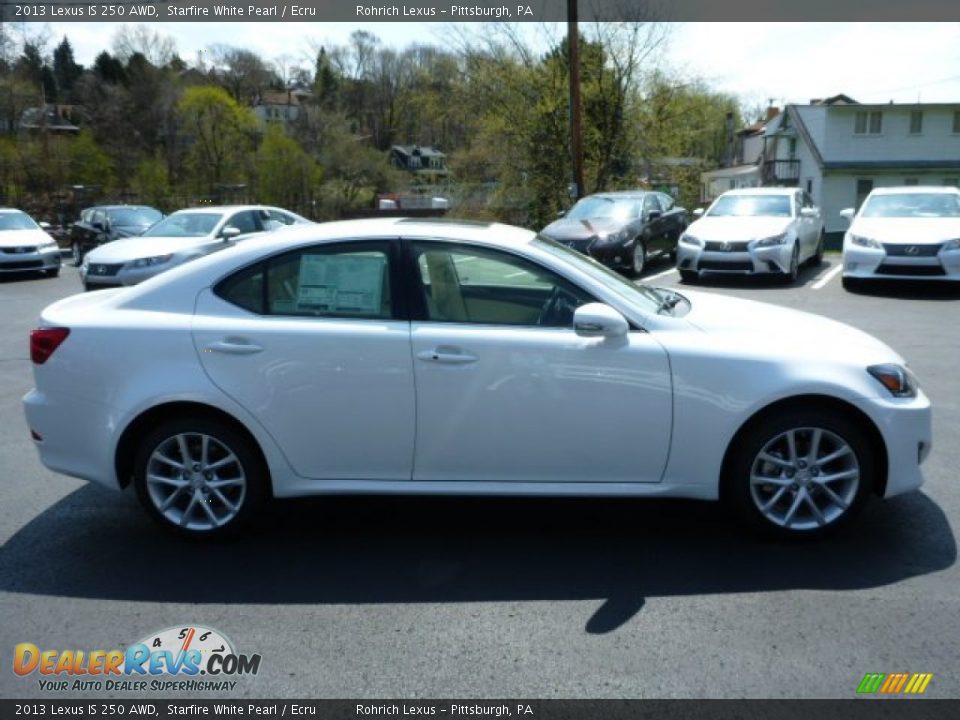 2013 Lexus IS 250 AWD Starfire White Pearl / Ecru Photo #5