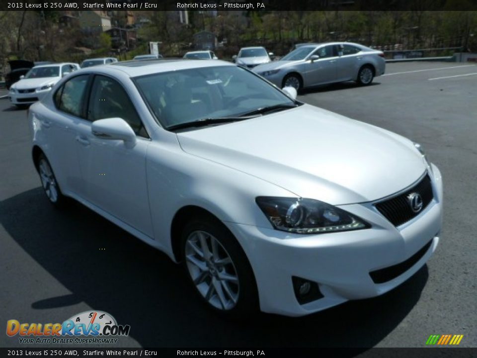 2013 Lexus IS 250 AWD Starfire White Pearl / Ecru Photo #6