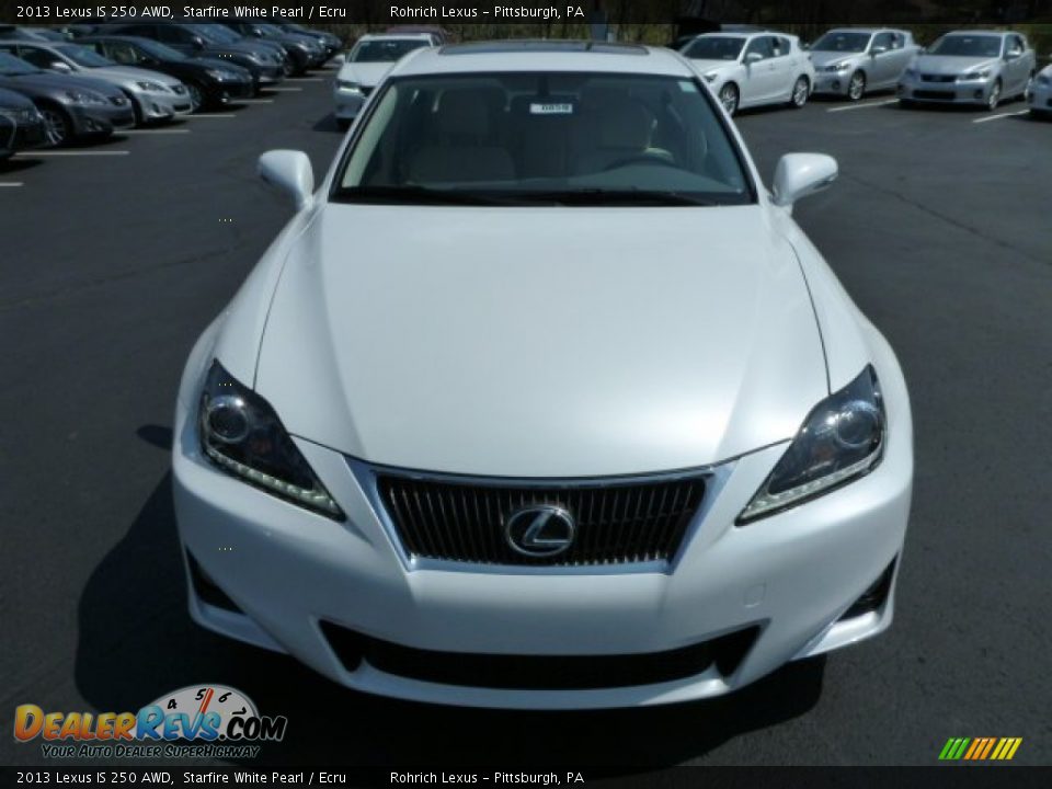 2013 Lexus IS 250 AWD Starfire White Pearl / Ecru Photo #7