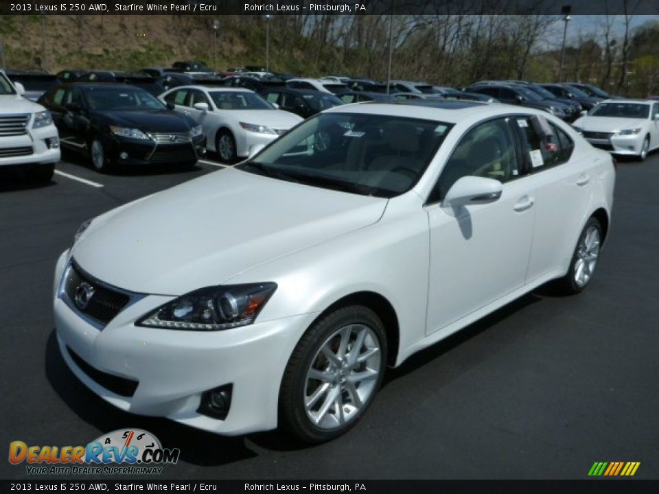 2013 Lexus IS 250 AWD Starfire White Pearl / Ecru Photo #8