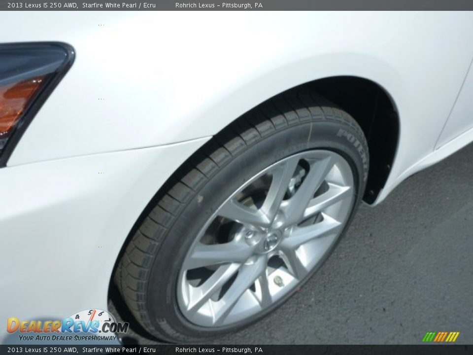 2013 Lexus IS 250 AWD Starfire White Pearl / Ecru Photo #9
