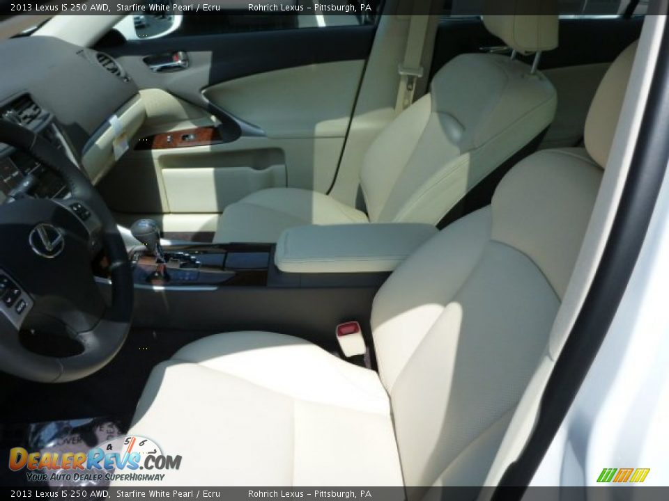 2013 Lexus IS 250 AWD Starfire White Pearl / Ecru Photo #10