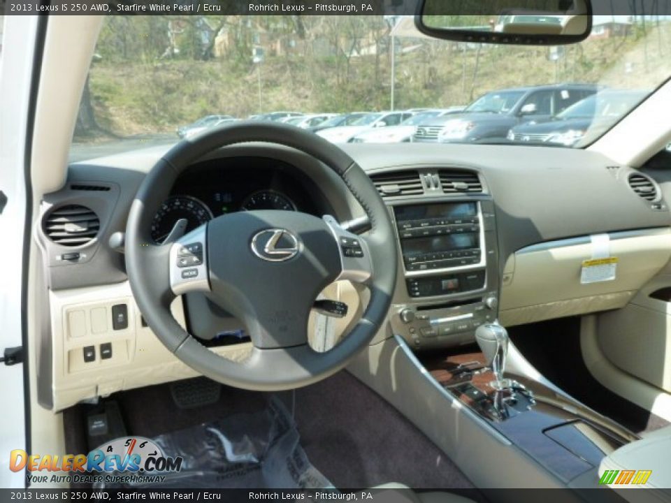 2013 Lexus IS 250 AWD Starfire White Pearl / Ecru Photo #12